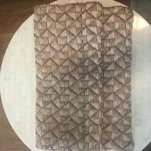 Anthropologie Woven Straw Envelope Clutch